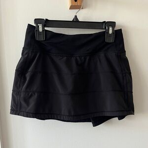 Lululemon black pace rival skirt - mid rise, size 0 (great condition)